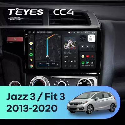 Штатная магнитола Teyes CC4 8/128 Honda Fit 3 (2013-2020) Тип-B