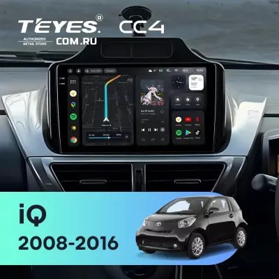 Штатная магнитола Teyes CC4 8/128 Toyota iQ (2008-2016)
