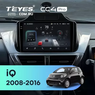Штатная магнитола Teyes CC4 Pro 12/256 Toyota iQ (2008-2016)