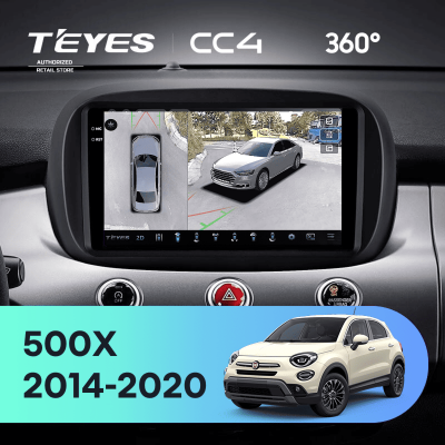 Штатная магнитола Teyes CC4 360 6/64 Fiat 500X (2014-2020)