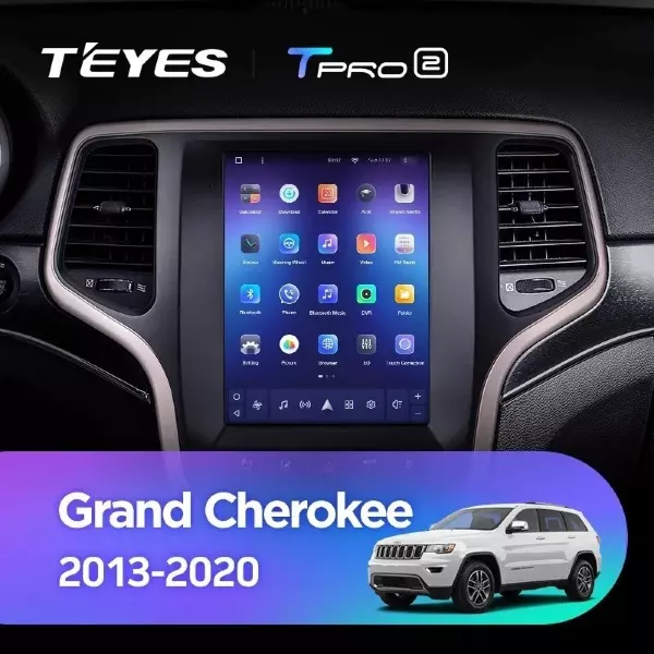 Штатная магнитола Tesla style Teyes TPRO 2 4/64 Jeep Grand Cherokee WK2 (2013-2020)