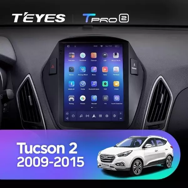 Штатная магнитола Tesla style Teyes TPRO 2 6/128 Hyundai IX35 (2009-2015) F1 Тип-C