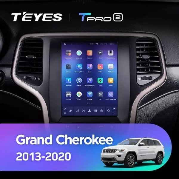Штатная магнитола Tesla style Teyes TPRO 2 6/128 Jeep Grand Cherokee WK2 (2013-2020)