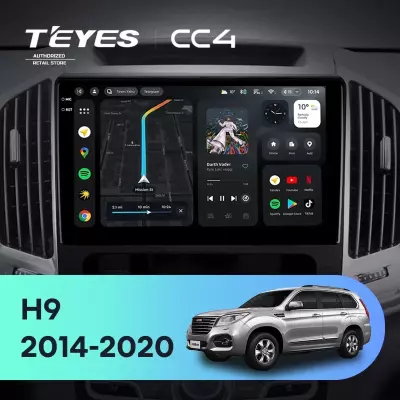Штатная магнитола Teyes CC4 6/64 Haval H9 (2014-2020)