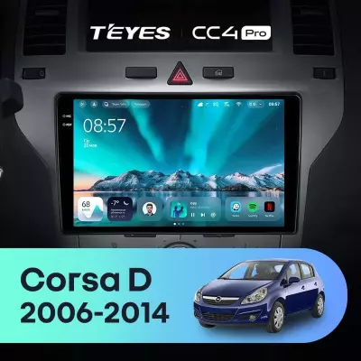 Штатная магнитола Teyes CC4 Pro 12/256 Opel Corsa D (2006-2014) F2