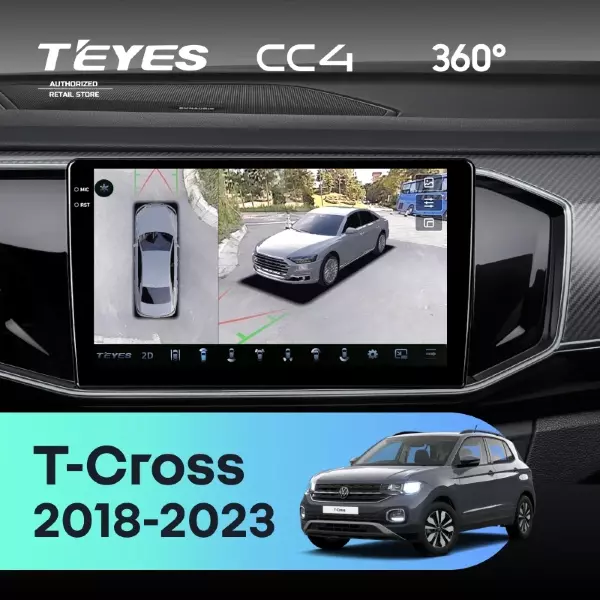 Штатная магнитола Teyes CC4 360 6/64 Volkswagen T-Cross (2018-2023)