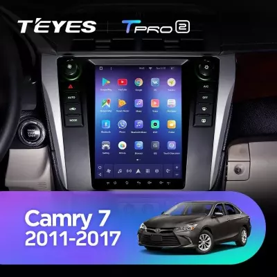 Штатная магнитола Tesla style Teyes TPRO 2 4/32 Toyota Camry 7 XV50 55 (2011-2017)