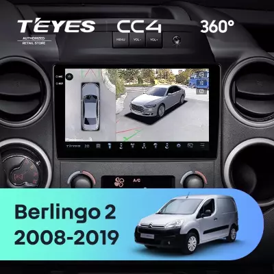 Штатная магнитола Teyes CC4 360 6/64 Citroen Berlingo 2 B9 (2008-2019)