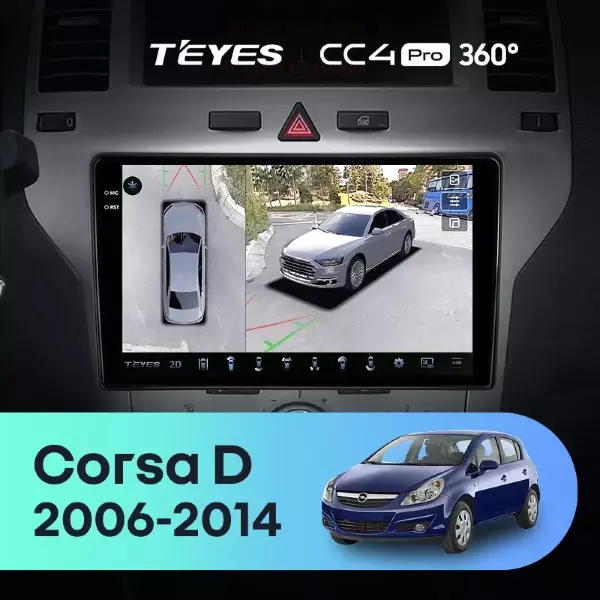 Штатная магнитола Teyes CC4 Pro 360 12/256 Opel Corsa D (2006-2014) F2
