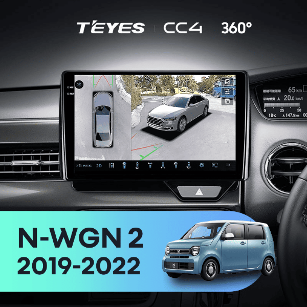 Штатная магнитола Teyes CC4 360 8/128 Honda N-WGN 2 (2019-2022) Правый руль