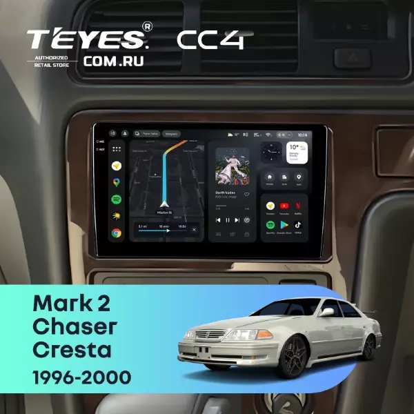 Штатная магнитола Teyes CC4 6/64 Toyota Cresta (1996-2000)