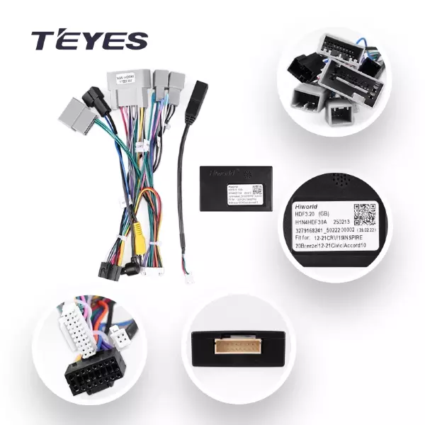 Проводка питания TEYES + Canbus для Honda CR-V 5 RT RW (2017-2022) для подключения Android ГУ