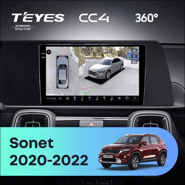 Штатная магнитола Teyes CC4 360 8/128 Kia Sonet (2020-2022)