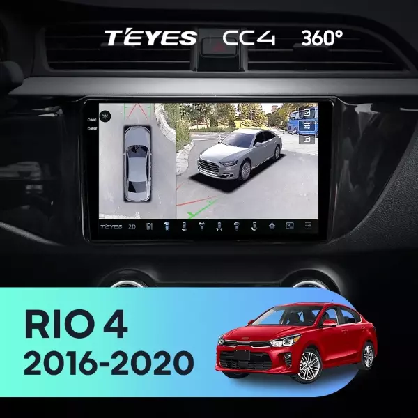 Штатная магнитола Teyes CC4 360 6/64 Kia Rio 4 (2016-2020) Тип-B