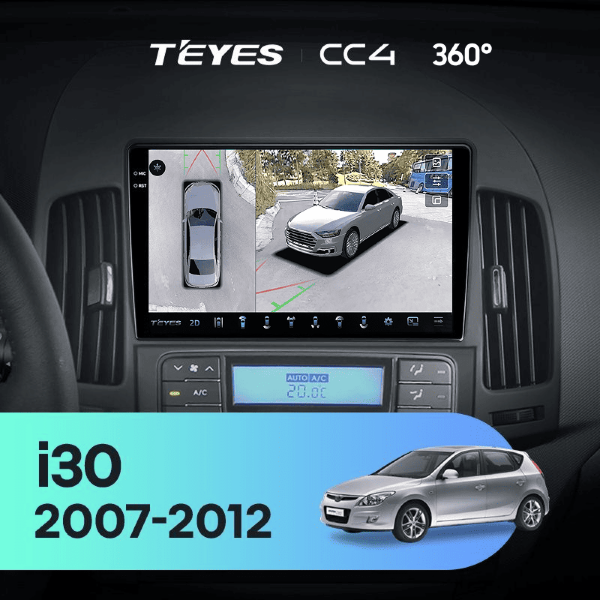Штатная магнитола Teyes CC4 360 8/128 Hyundai i30 1 FD (2007-2012) F2