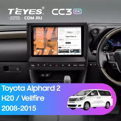 Штатная магнитола Teyes CC3 2K 6/128 Toyota Vellfire (2008-2015) F3