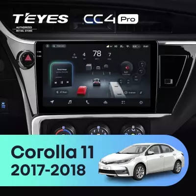 Штатная магнитола Teyes CC4 Pro 12/256 Toyota Corolla 11 (2017-2018) F2