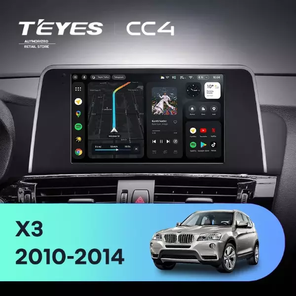 Штатная магнитола Teyes CC4 6/64 BMW X3 F25 CIC (2010-2014)