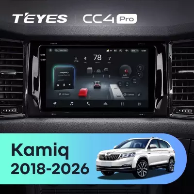 Штатная магнитола Teyes CC4 Pro 12/256 Skoda Kamiq (2018-2026) China Тип-B