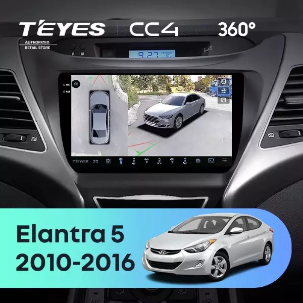 Штатная магнитола Teyes CC4 360 8/128 Hyundai Elantra 5 JK GD MD UD (2010-2016) F1