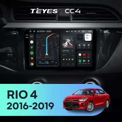 Штатная магнитола Teyes CC4 8/128 Kia Rio 4 (2016-2020) Тип-A