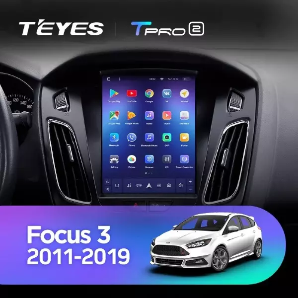 Штатная магнитола Tesla style Teyes TPRO 2 3/32 Ford Focus 3 Mk 3 (2011-2019)