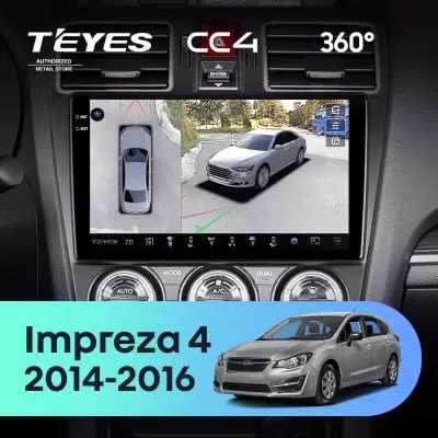 Штатная магнитола Teyes CC4 360 8/128 Subaru Impreza 4 (2014-2016)