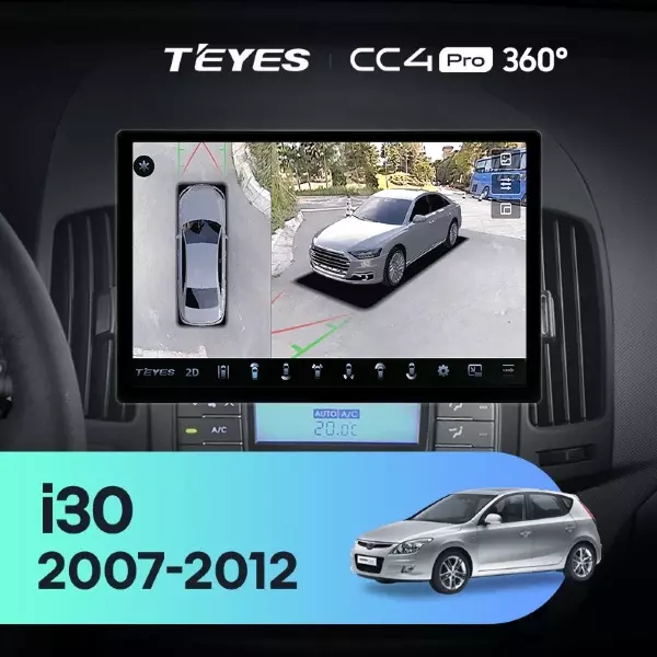 Штатная магнитола Teyes CC4 Pro 360 12/256 Hyundai i30 1 FD (2007-2012) F2 (13")