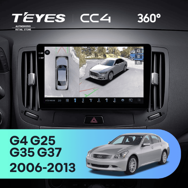 Штатная магнитола Teyes CC4 360 6/64 Infiniti G4 G25 G35 G37 (2006-2013)