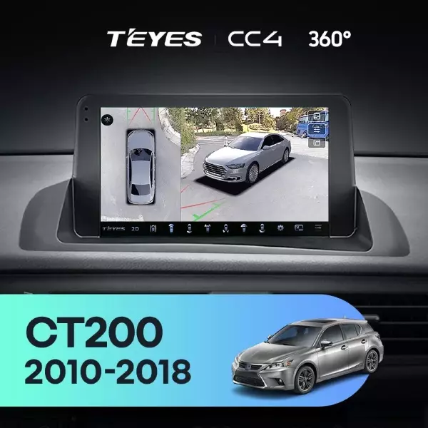 Штатная магнитола Teyes CC4 360 8/128 Lexus CT CT200 CT200h (2010-2018)