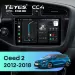 Штатная магнитола Teyes CC4 6/64 Kia Ceed 2 JD (2012-2018) (матовая)