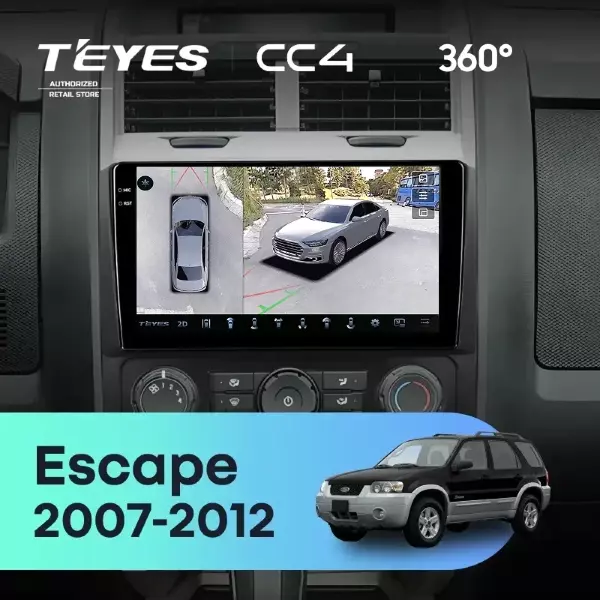 Штатная магнитола Teyes CC4 360 8/128 Ford Escape (2007-2012) F2