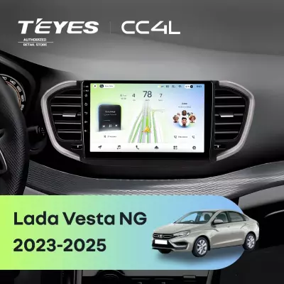 Штатная магнитола Teyes CC4L 6/64 Lada Vesta NG (2023-2026) Тип-B (черно-серая)