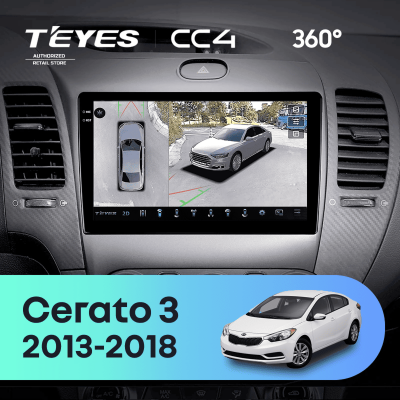 Штатная магнитола Teyes CC4 360 8/128 Kia Cerato 3 YD (2013-2017) F3
