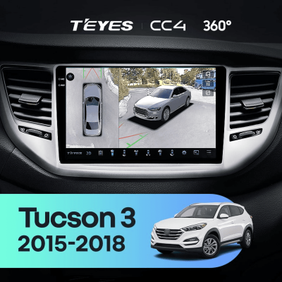 Штатная магнитола Teyes CC4 360 6/64 Hyundai Tucson 3 (2015-2018) Тип-A
