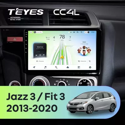 Штатная магнитола Teyes CC4L 6/64 Honda Fit 3 (2013-2020) Тип-B