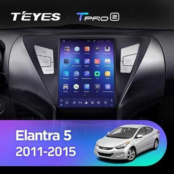 Штатная магнитола Tesla style Teyes TPRO 2 4/64 Hyundai Elantra 5 JK GD MD UD (2014-2016) F2
