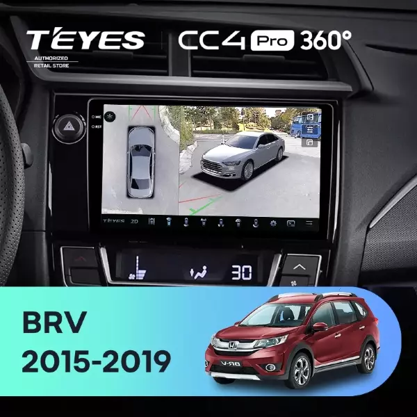 Штатная магнитола Teyes CC4 Pro 360 8/128 Honda BRV (2015-2019)