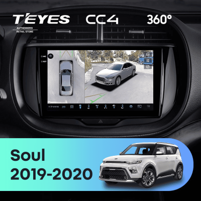 Штатная магнитола Teyes CC4 360 8/128 Kia Soul (2019-2020)
