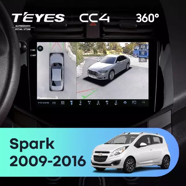 Штатная магнитола Teyes CC4 360 6/64 Chevrolet Spark M300 (2009-2016) F1