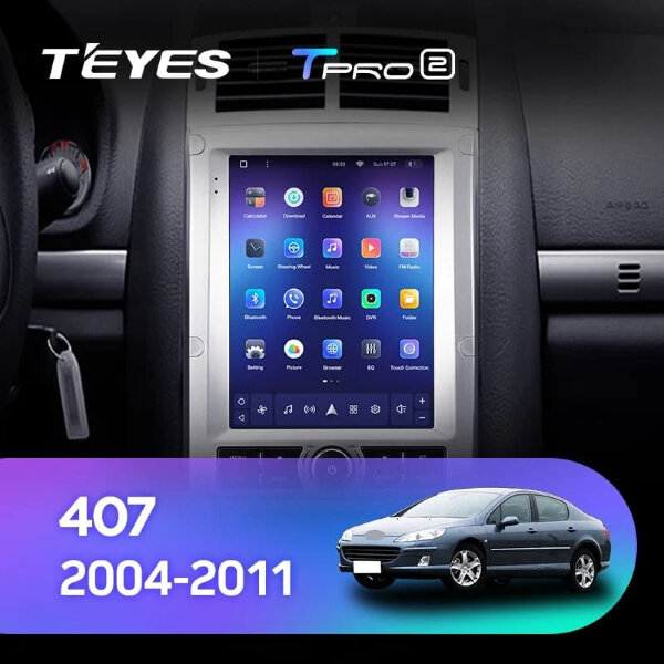 Штатная магнитола Tesla style Teyes TPRO 2 3/32 Peugeot 407 1(2004-2011)