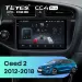 Штатная магнитола Teyes CC4 Pro 8/128 Kia Ceed 2 JD (2012-2018) (матовая)
