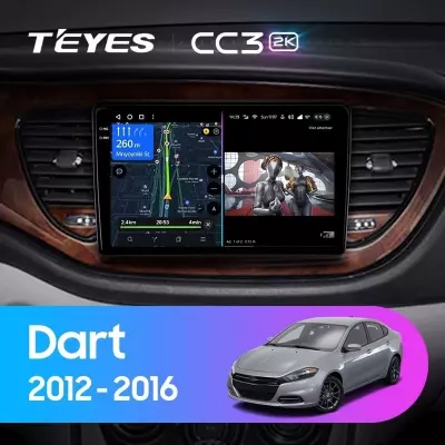 Штатная магнитола Teyes CC3 2K 4/64 Dodge Dart (2012-2016)