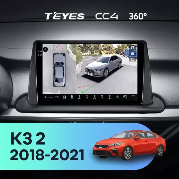 Штатная магнитола Teyes CC4 360 6/64 Kia K3 2 (2018-2021)