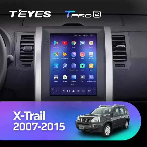 Штатная магнитола Tesla style Teyes TPRO 2 6/128 Nissan X-Trail (2007-2015) F1