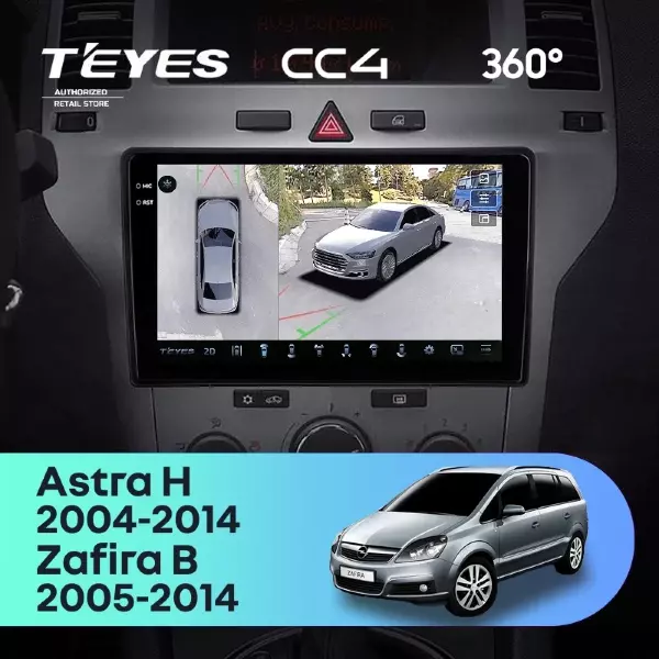 Штатная магнитола Teyes CC4 360 6/64 Opel Astra H (2004-2014) F2