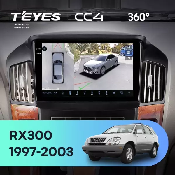 Штатная магнитола Teyes CC4 360 8/128 Lexus RX300 XU10 (1997-2003) F2