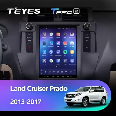 Штатная магнитола Tesla style Teyes TPRO 2 4/32 Toyota Land Cruiser Prado 150 (2013-2017)