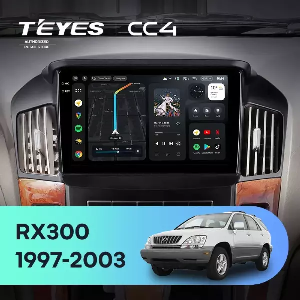 Штатная магнитола Teyes CC4 6/64 Lexus RX300 XU10 (1997-2003) F2