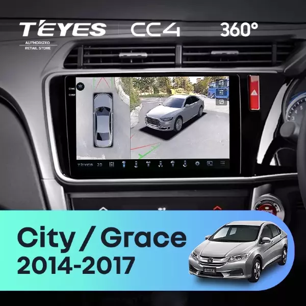 Штатная магнитола Teyes CC4 360 6/64 Honda Grace (2014-2017) Тип-B Правый руль